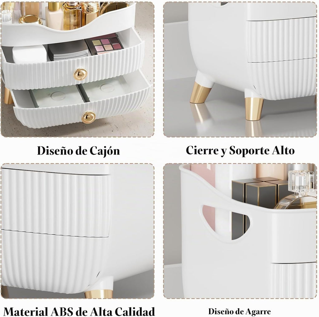 Organizador de maquillaje para encimera, organizador de cuidado de...