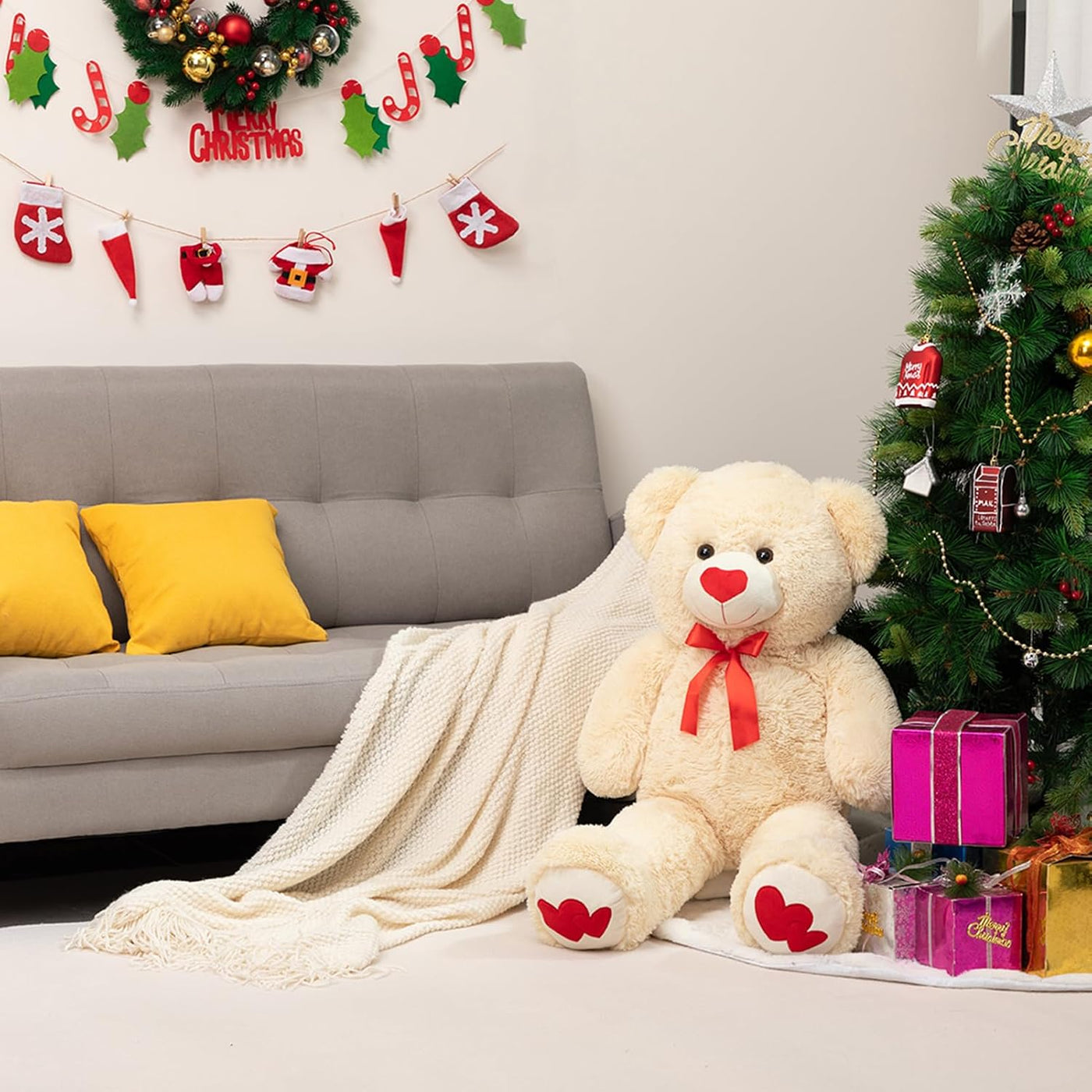 HollyHOME Oso de Peluche Grande Animal de Peluche Oso Grande de Fel...