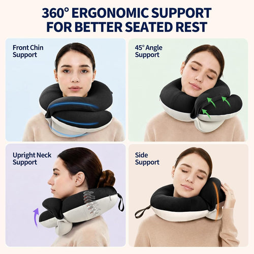 Almohadas de viaje para el cuello BUYUE para aviones, soporte de ca...