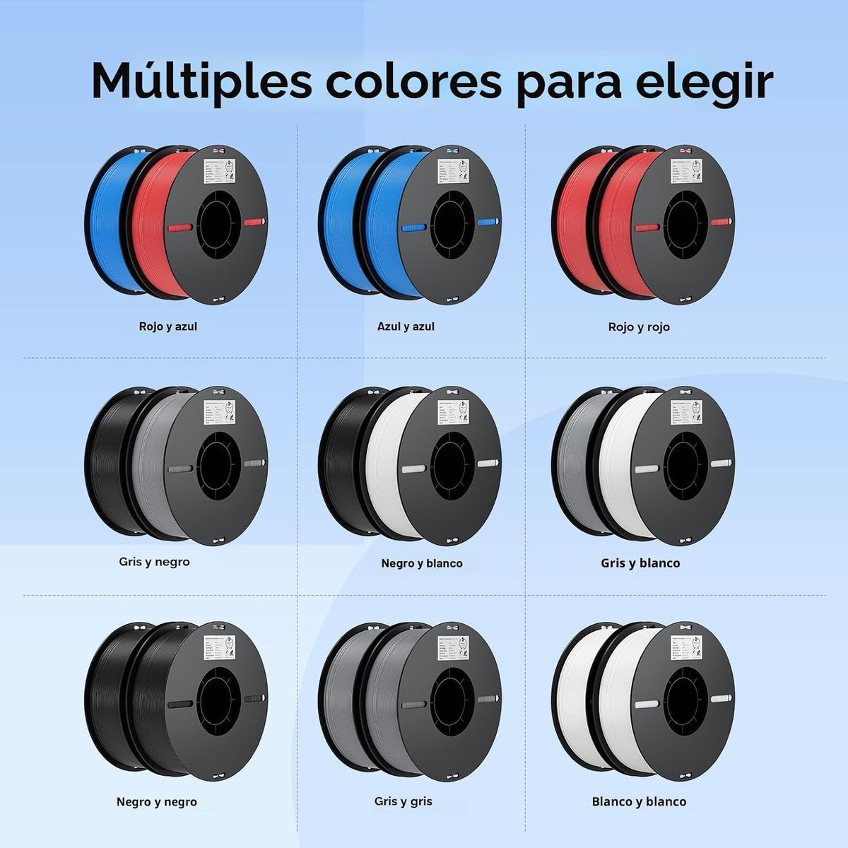 Creality - Filamento PLA para impresora 3D de 1.75 mm, bobina de ca...