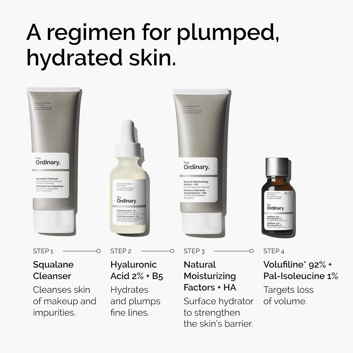 The Ordinary Volufiline 92% + Pal-Isoleucine 1% Sérum anhidro relle...