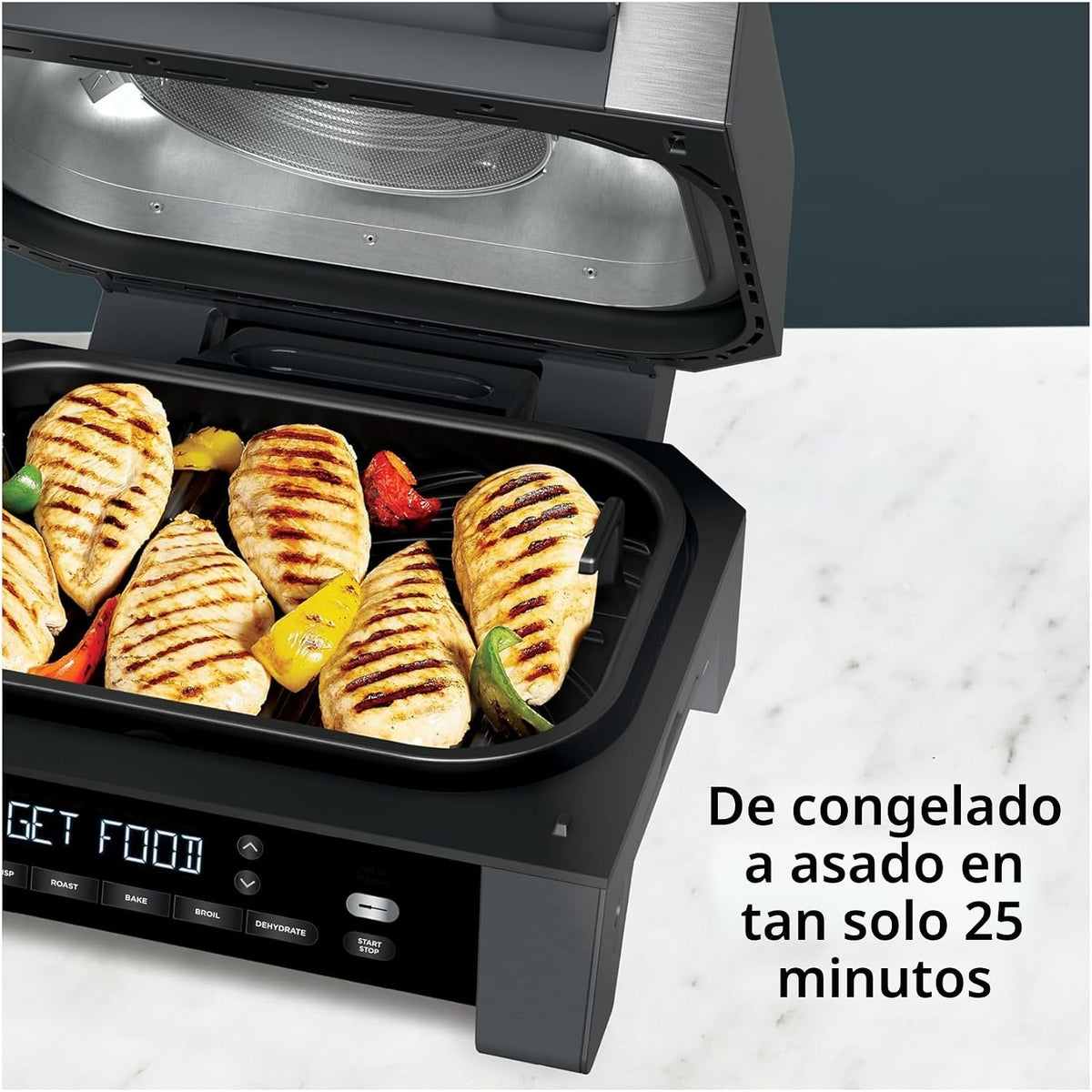 Parrilla de interior Ninja DG551 Foodi Smart XL 6 en 1 con freír al...