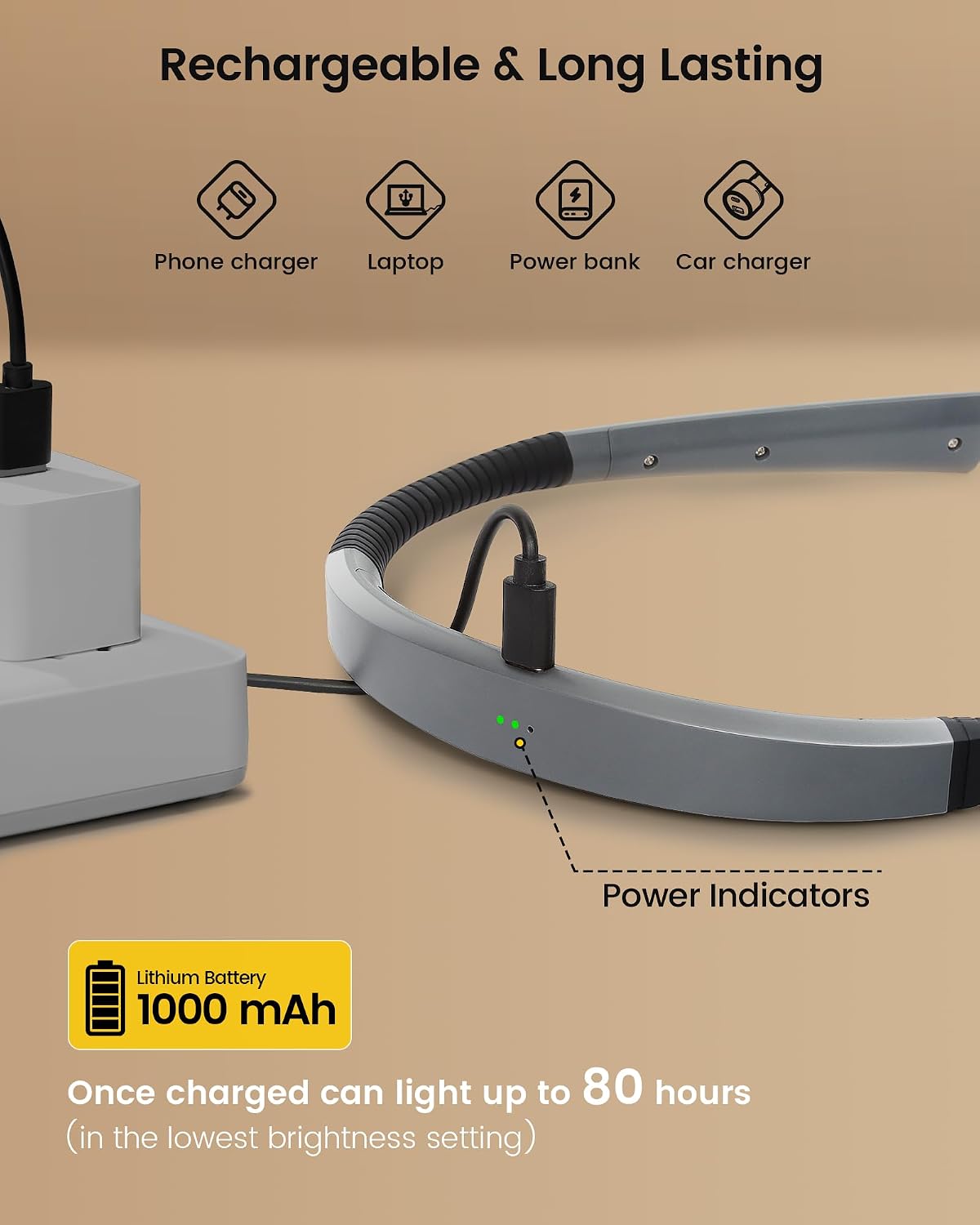 Glocusent Linterna LED ultra brillante para acampar, luz de camping...