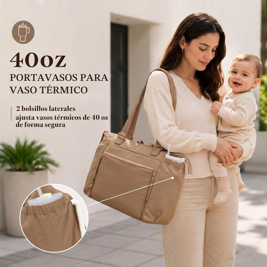 MOMINSIDE Bolsa de pañales con cambiador de pañales, bolsa de pañal...