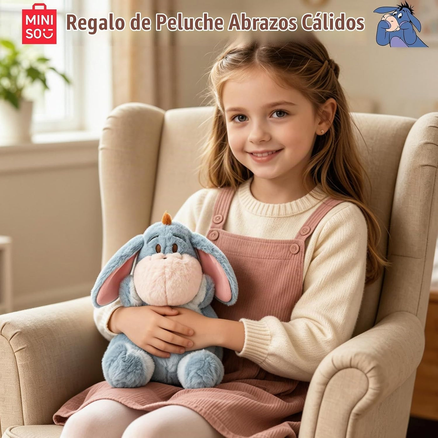 MINISO Disney - Juguete de peluche de Winnie the Pooh, lindo oso de...