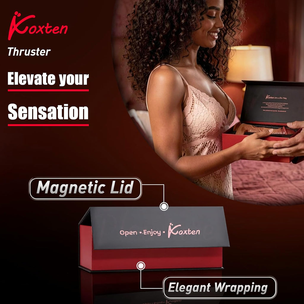 Koxten - Juego de regalo de empuje, control por aplicación, pene de...