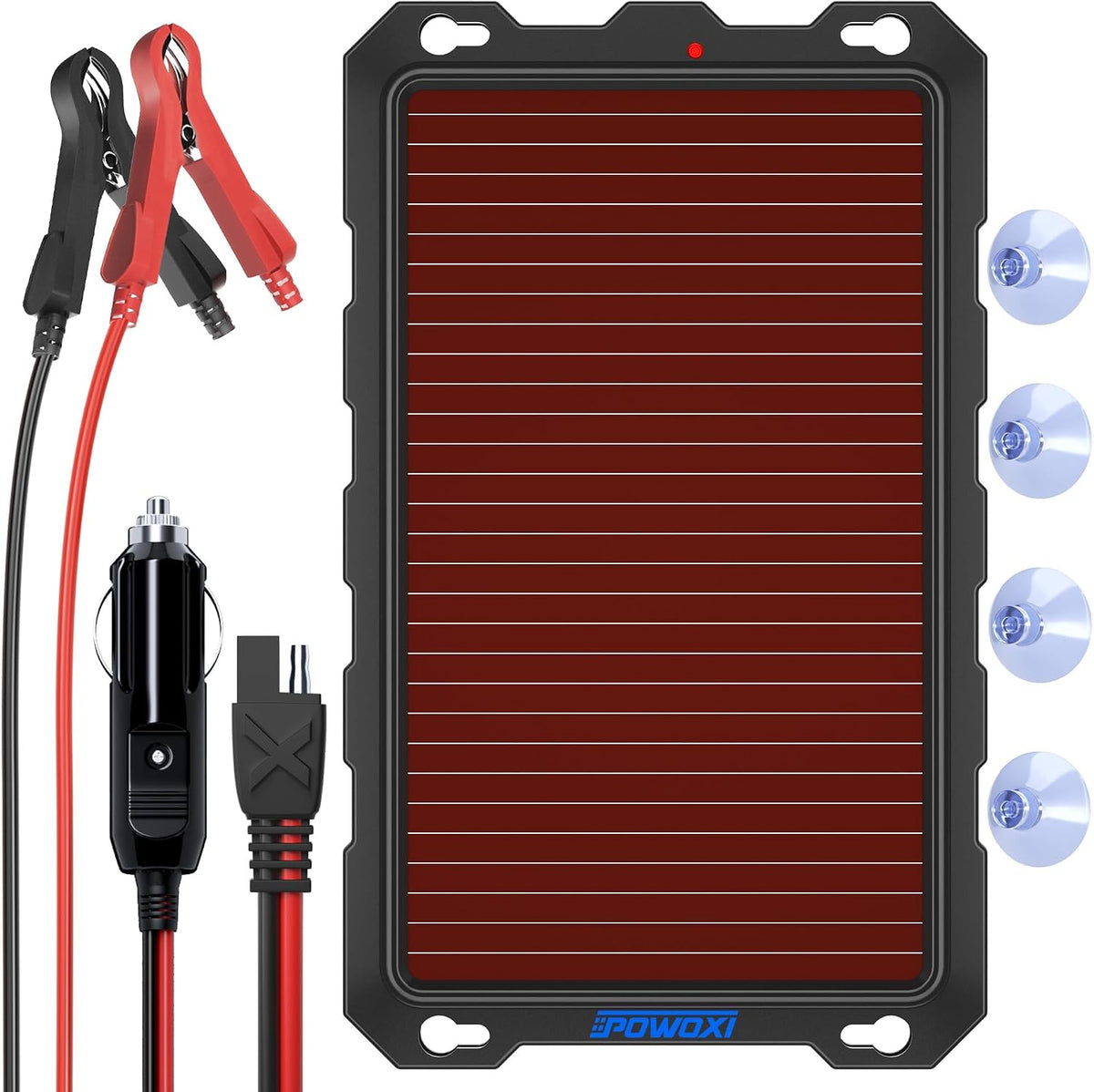 POWOXI 3.3W 12V Cargador de batería solar Kit de mantenimiento de g...