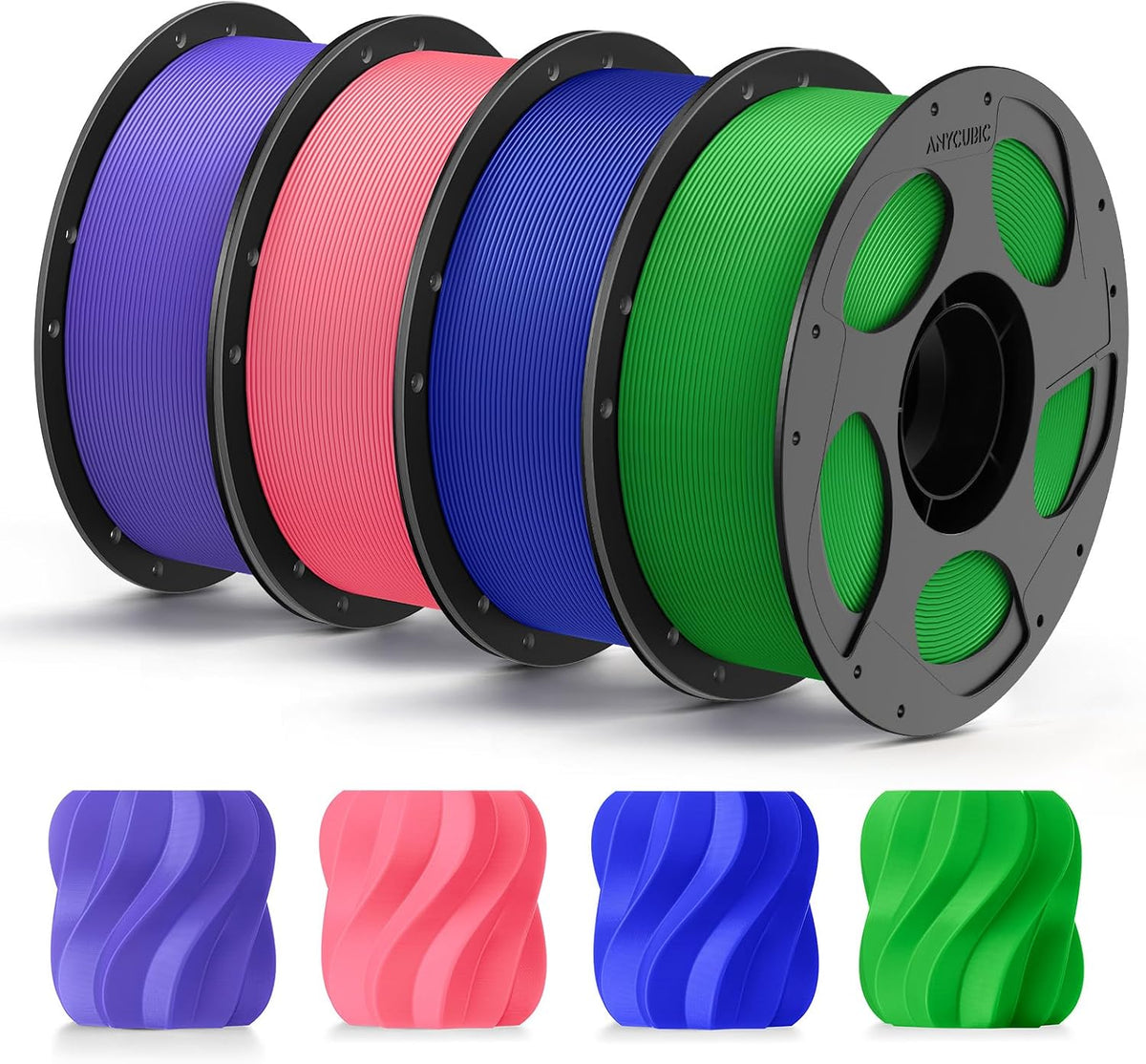 ANYCUBIC - Filamento para impresora 3D PLA+ de 0.07 in, 8.8 lbs, mu...