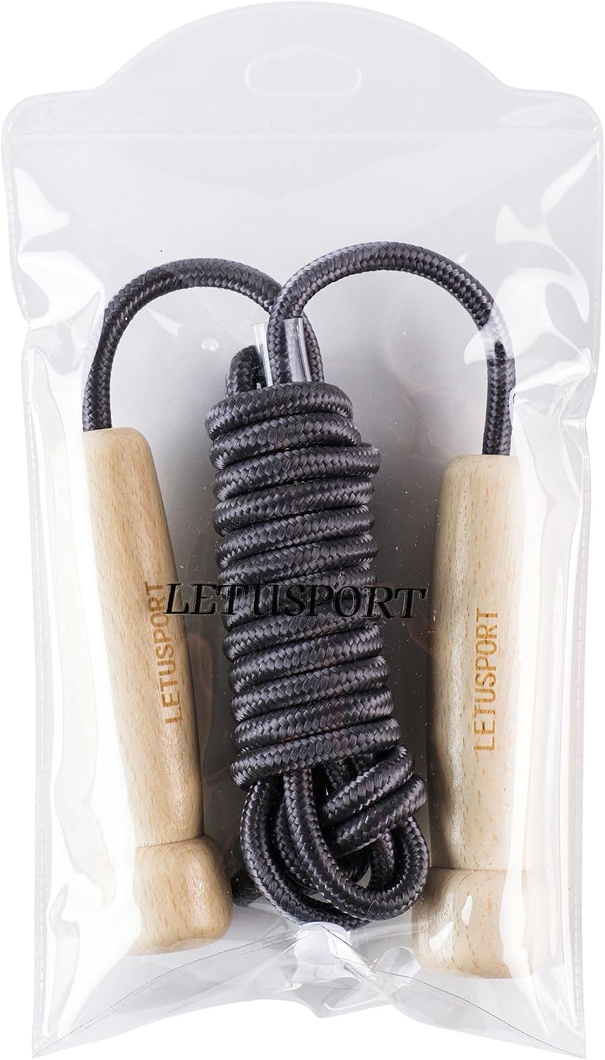 LETUSPORT Cuerda de saltar de 8.8 pies para mujeres, hombres y niño...
