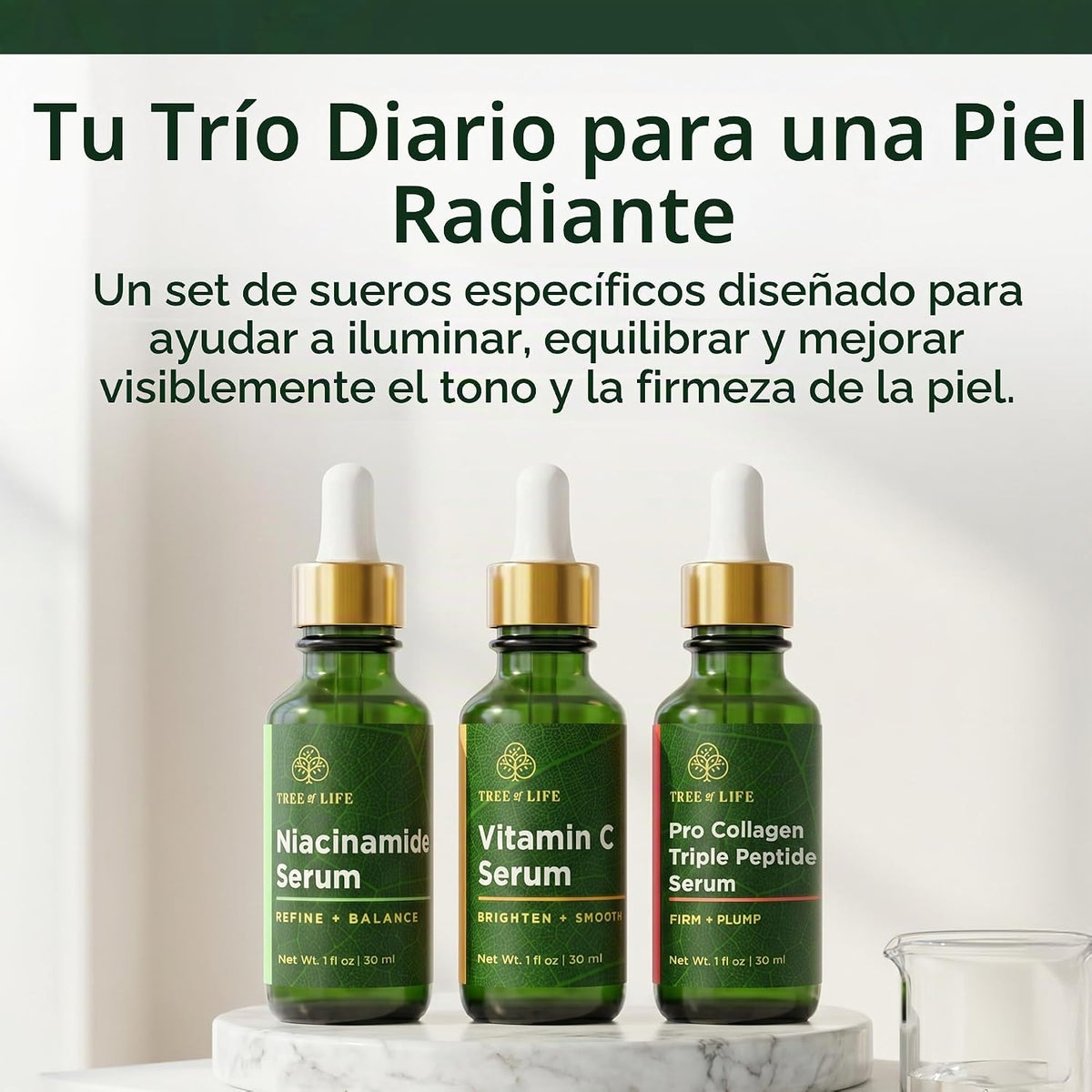 Set de cuidado de la piel con suero facial Tree of Life, suero con...