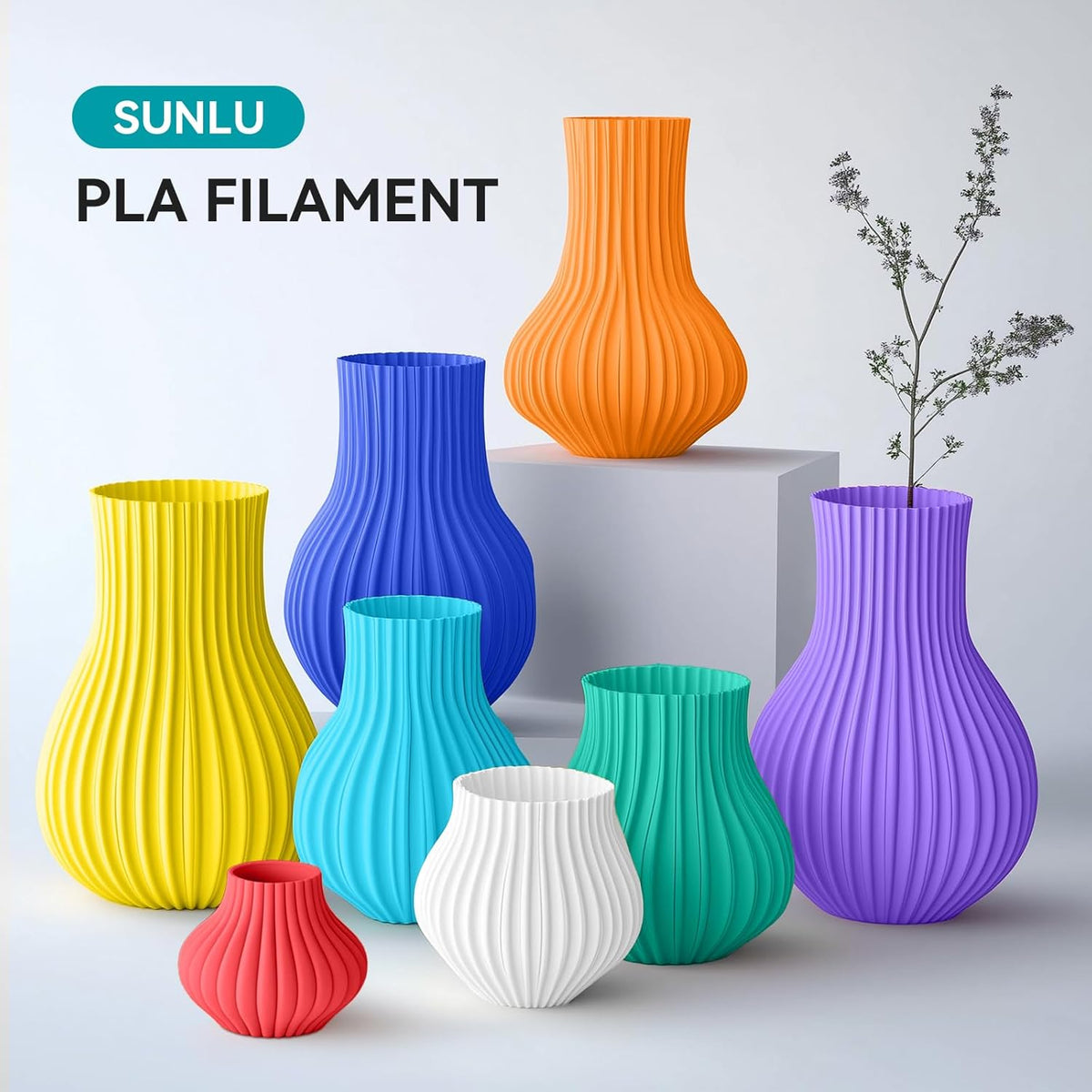 250g de filamento PLA 1.75mm paquete, filamento para impresora 3D S...