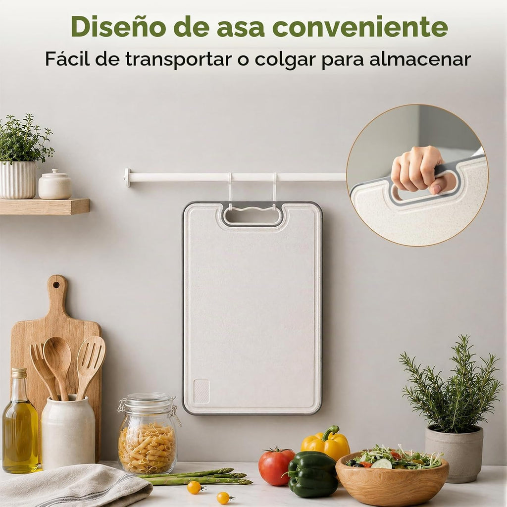 Vocvee 1 tabla de cortar de titanio para cocina, tabla de cortar de...
