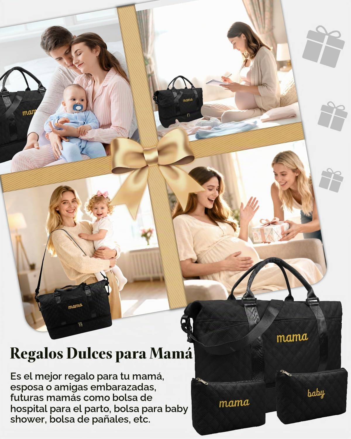 Mama Baby Bolsa de Hospital Esencial para Embarazo para Mujeres Par...