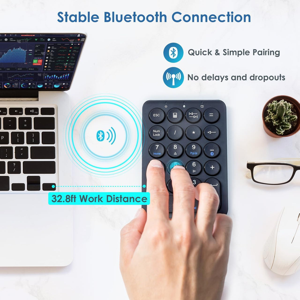 SANWA ERG11N - Ratón Ergo Bluetooth con clic silencioso + juego de...
