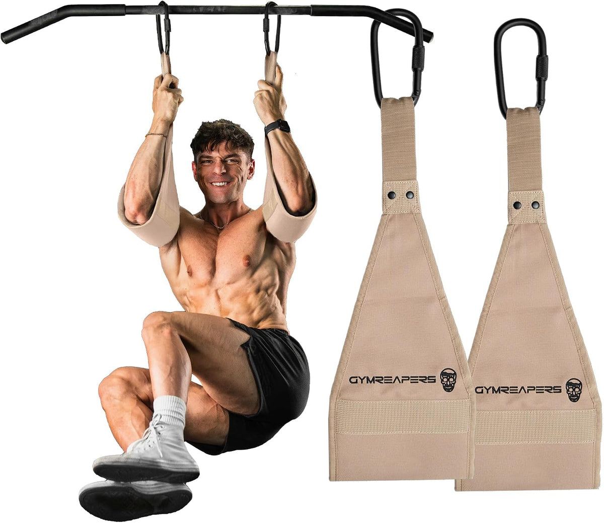 Gymreapers Correas Colgantes para Abdominales para Barra de Dominad...