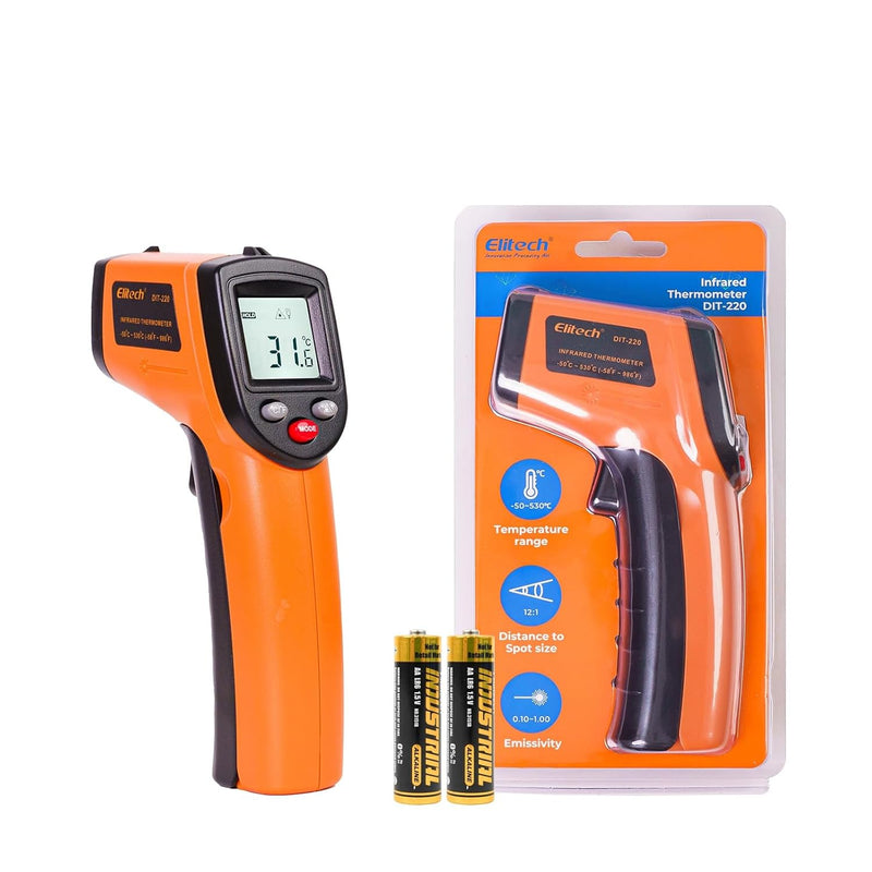 Elitech Pistola de temperatura láser, termómetro infrarrojo digital...