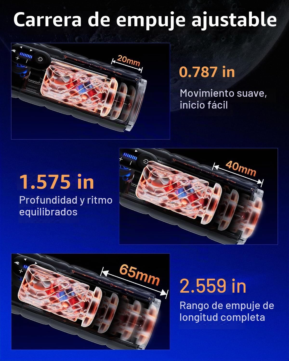 EINSEO Masturbador masculino juguete sexual para hombres, motor sin...