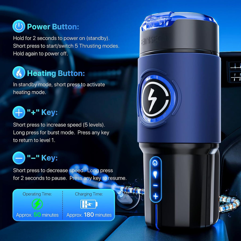 EINSEO Masturbador masculino automático juguetes sexuales para homb...
