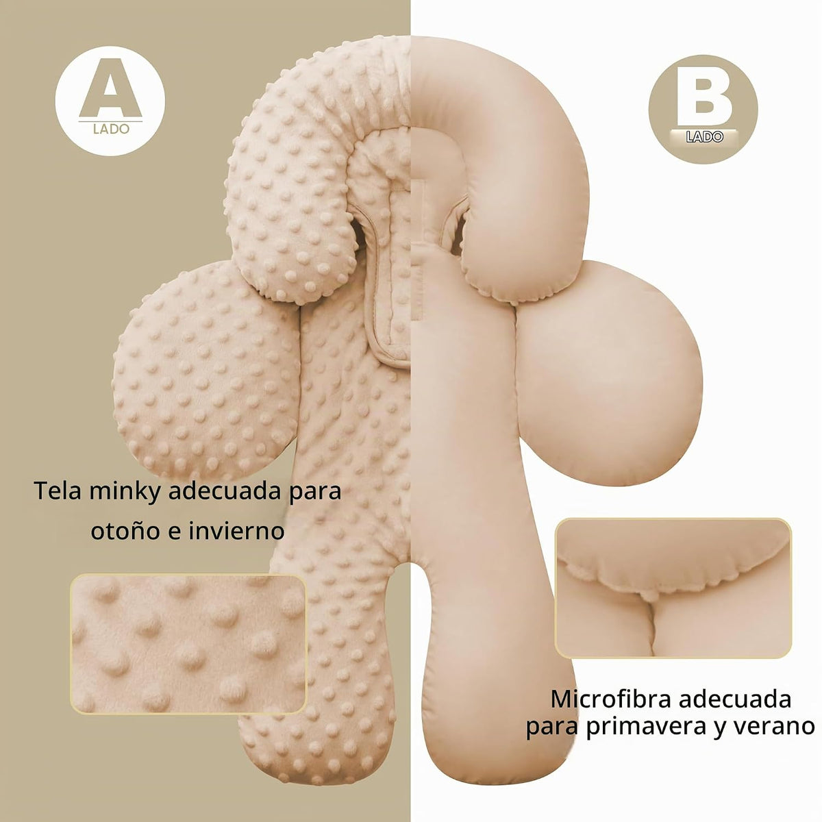 Pro Goleem Inserto de asiento de automóvil infantil, soporte para e...
