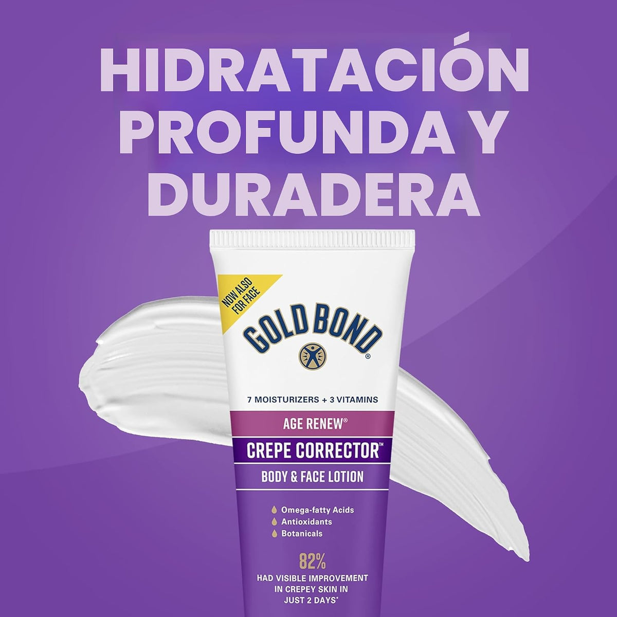 Gold Bond Age Renew Crepe Corrector Loción Corporal, Fórmula Reabas...