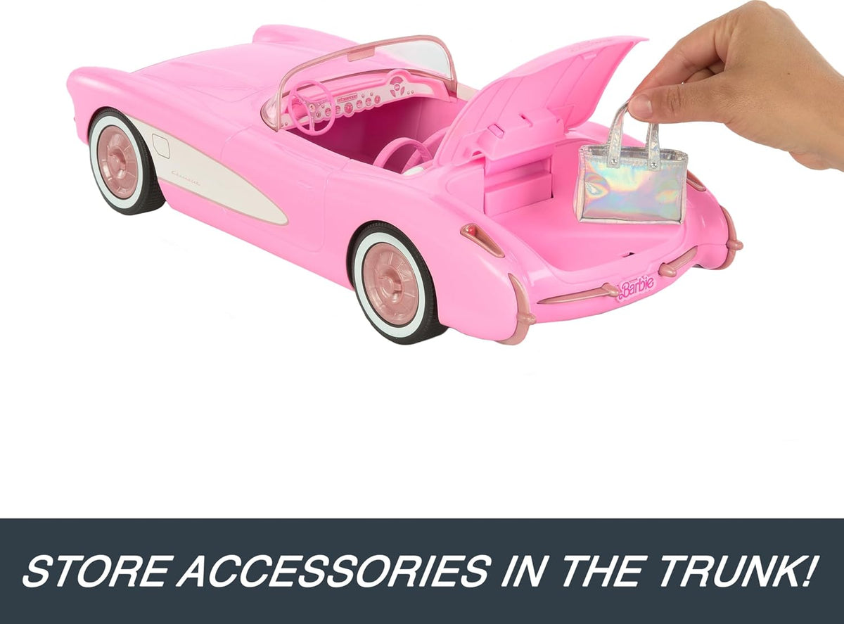 Hot Wheels Barbie RC Corvette de la película, coche de juguete con...