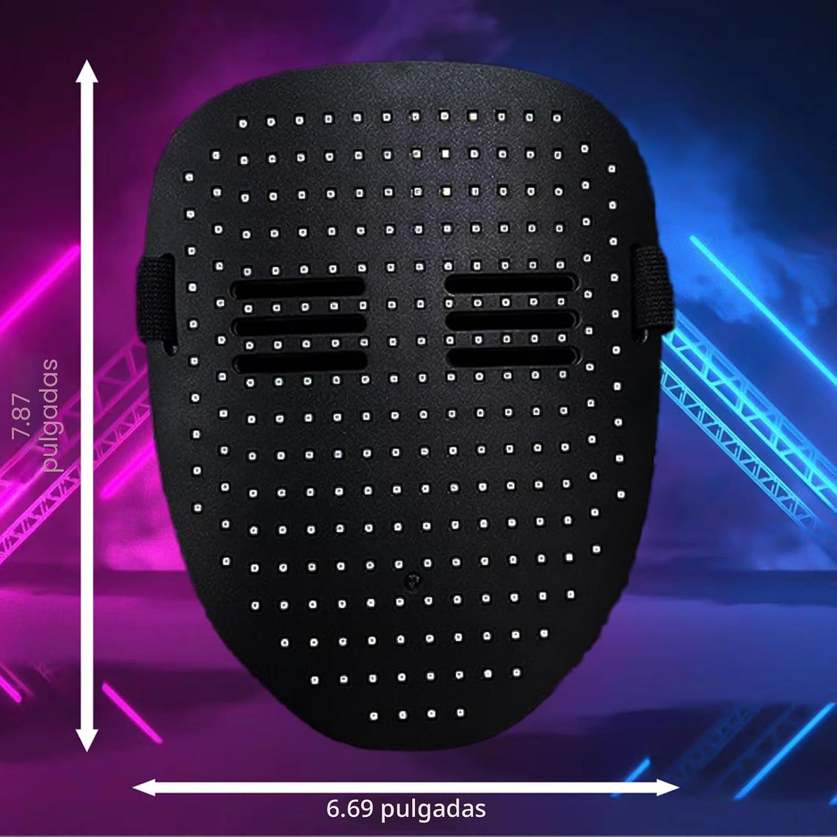 JDBMAOYE Máscara con luz LED con detección de gestos, regalo perfec...