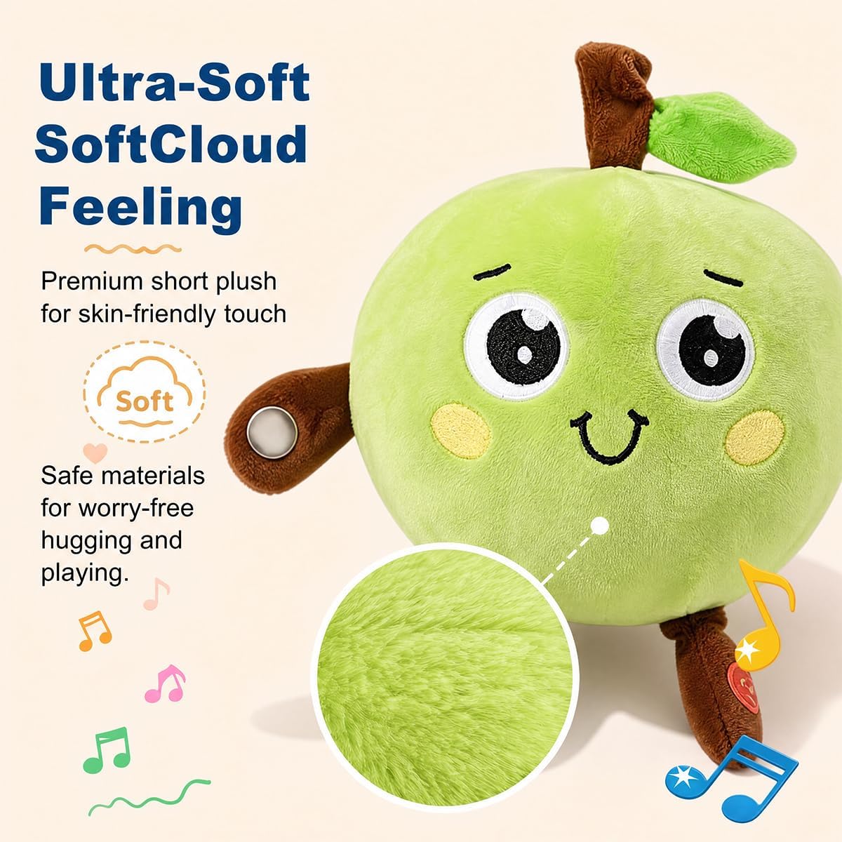 EASYFORALL Juguetes sensoriales musicales Juguete de peluche musica...