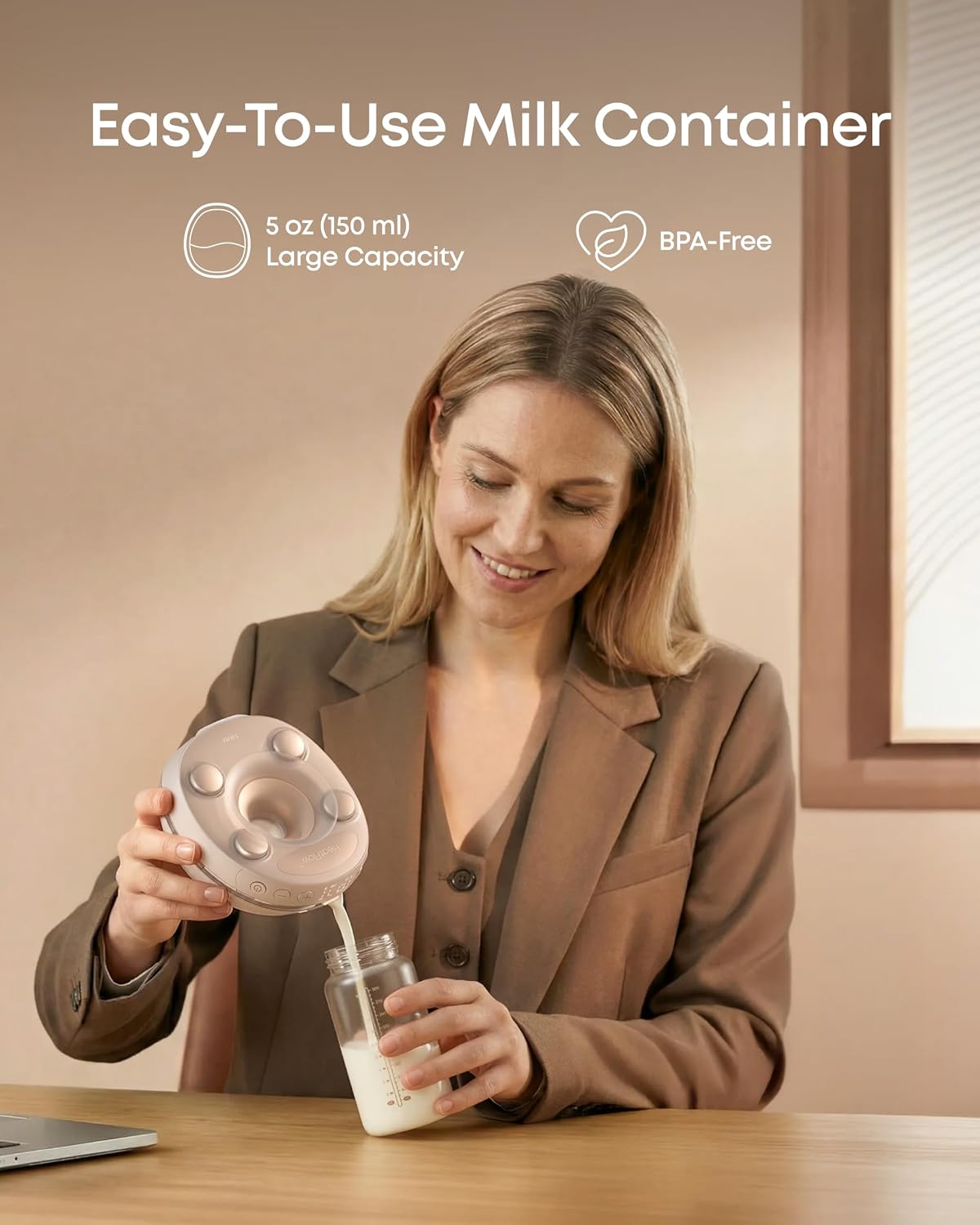 eufy Security Extractor de leche portátil S2\/S2 Pro 5oz contenedor...