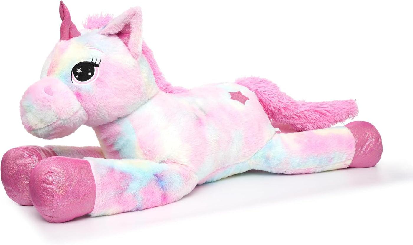 LELELONG Juguetes gigantes de unicornio de peluche para niñas de 4,...