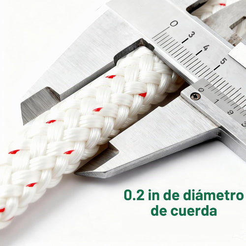 Alrhipvm Cuerda de tracción de 100 pies x 13\/64 pulgadas (0.197 in...