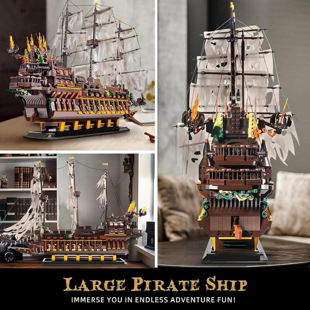 Mold King Kits de bloques de construcción de modelo de barco pirata...