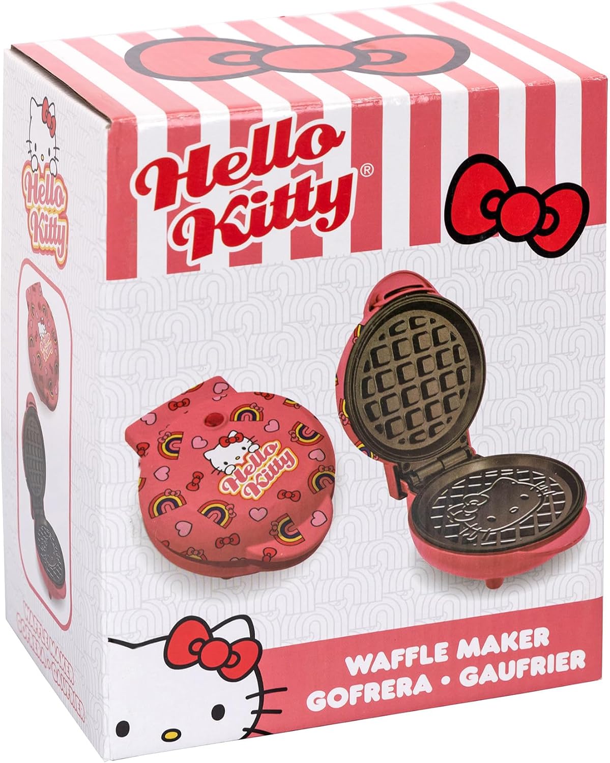 Uncanny Brands Mini waflera Hello Kitty - Cocina con tu personaje f...