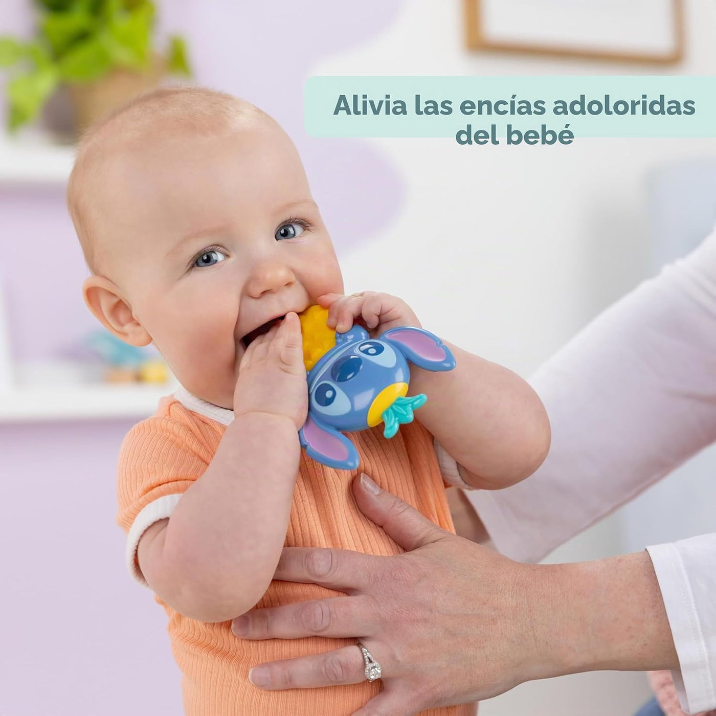 Sonajero y mordedor tropical Disney Baby Stitch de Bright Starts, j...