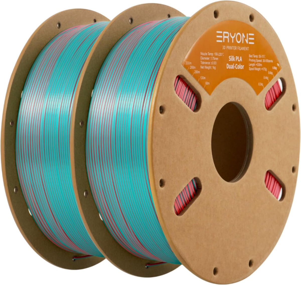 ERYONE - Filamento PLA de Seda de Doble Color para Impresora 3D 1.7...