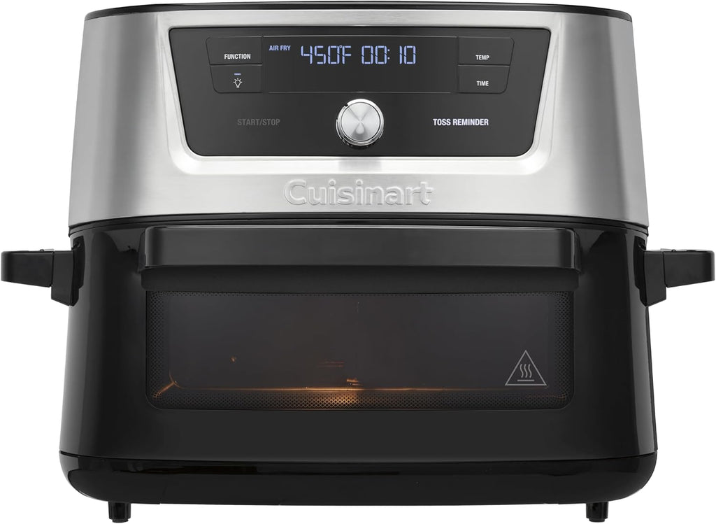 Cuisinart Freidora de Aire, Olla de Acero Inoxidable de 9 Cuartos con 6 Ajustes Preestablecidos para Asar, Hornear, Asar a la Parrilla, Freír al Aire, Deshidratar y Mantener Caliente