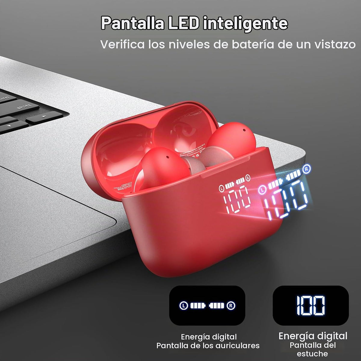 Auriculares inalámbricos TOZO T20 con tiempo de reproducción de 97...