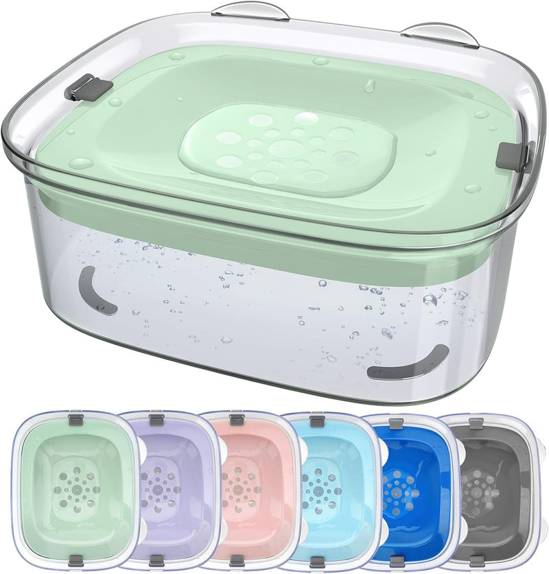 AONKEY Cuenco de agua para perros sin derrames de 3 litros con disc...