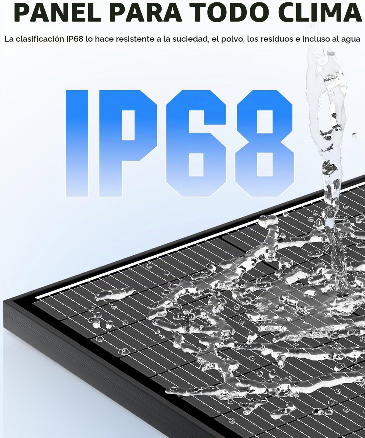 Rvpozwer Panel Solar de 18BB 100 Vatios, Panel Solar N-Type de 12V...