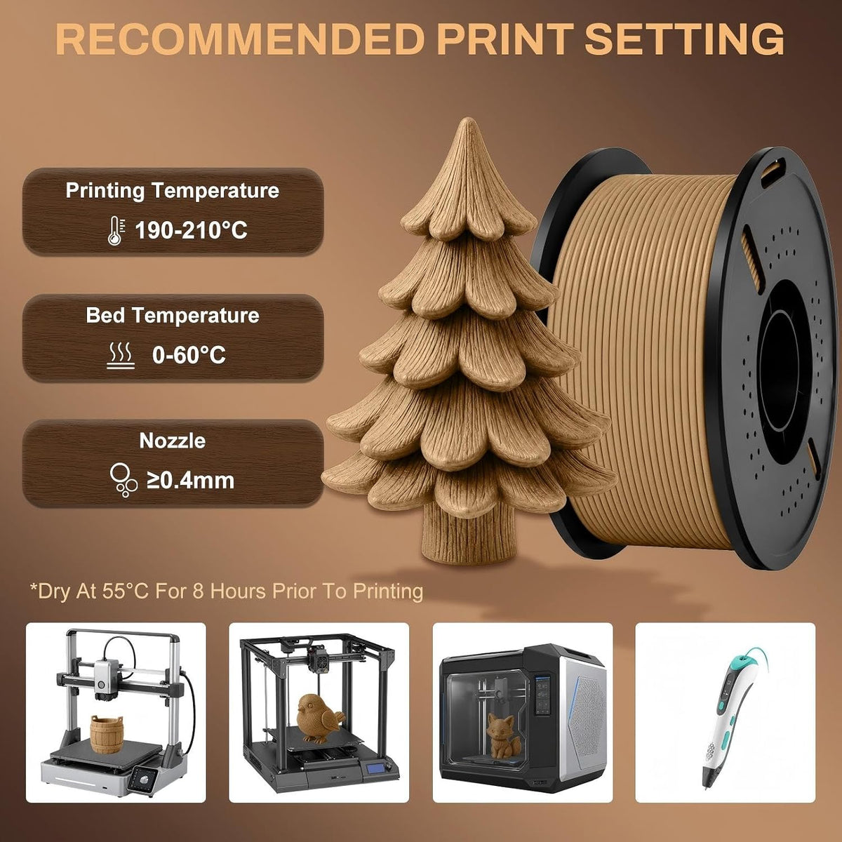 Colourbing - Filamento de impresión 3D PLA-SINGLE39