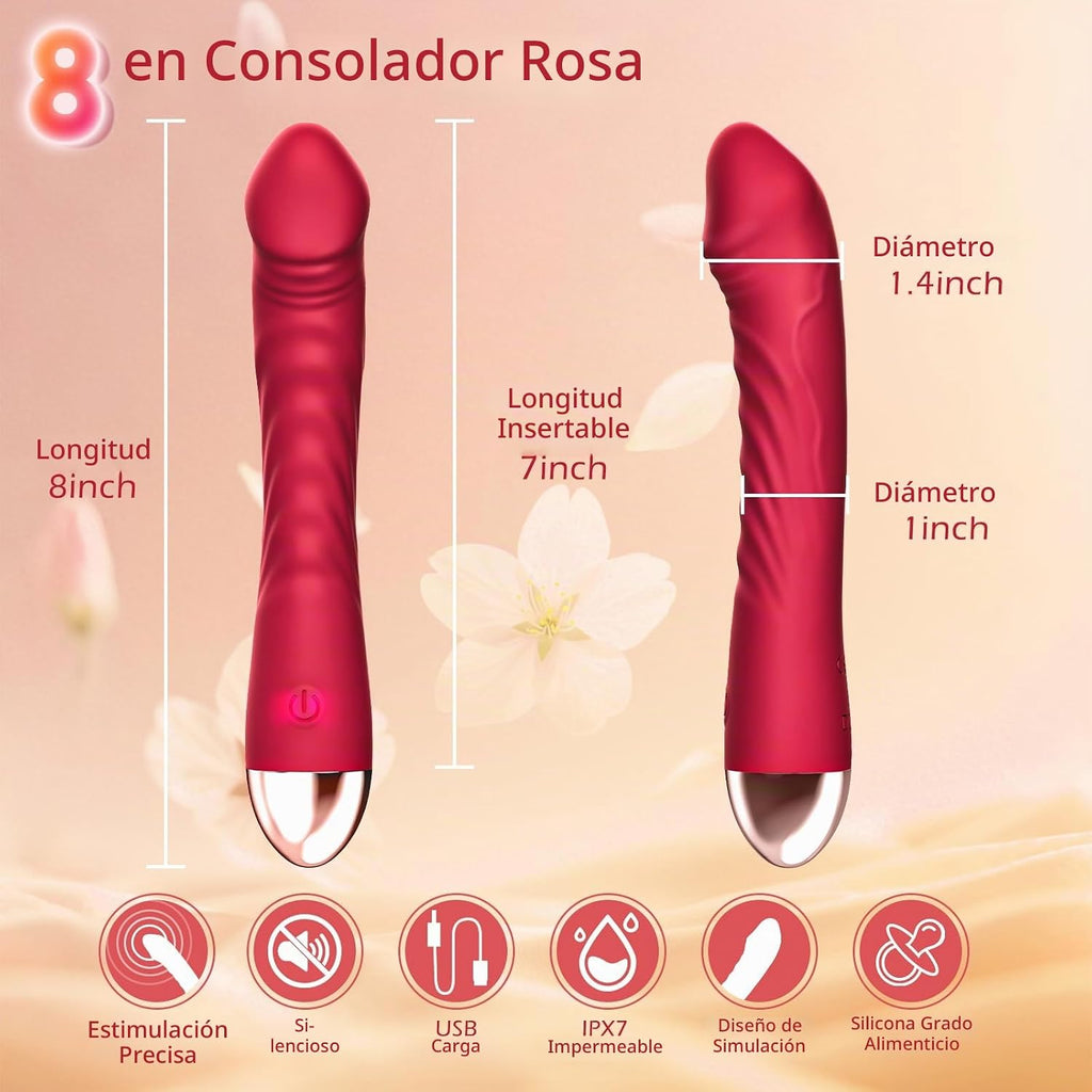 Erncuuc Consolador vibrador realista, juguetes sexuales para adulto...