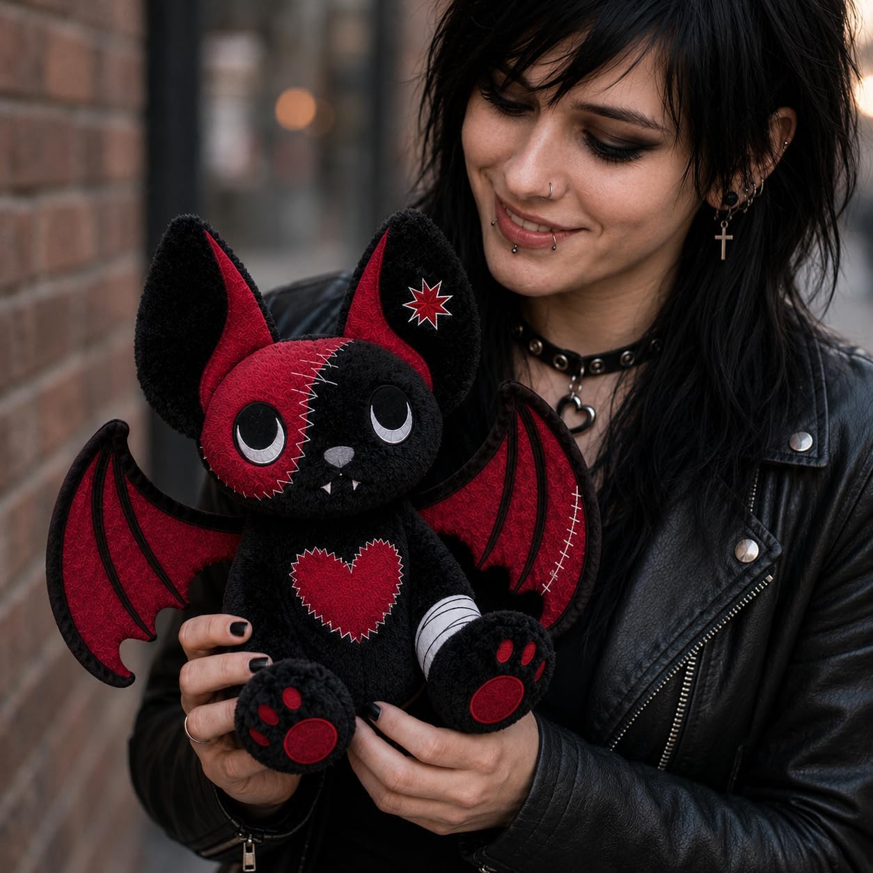 PHITECUS Murciélago Gótico de Peluche - Lindo Peluche Espeluznante,...