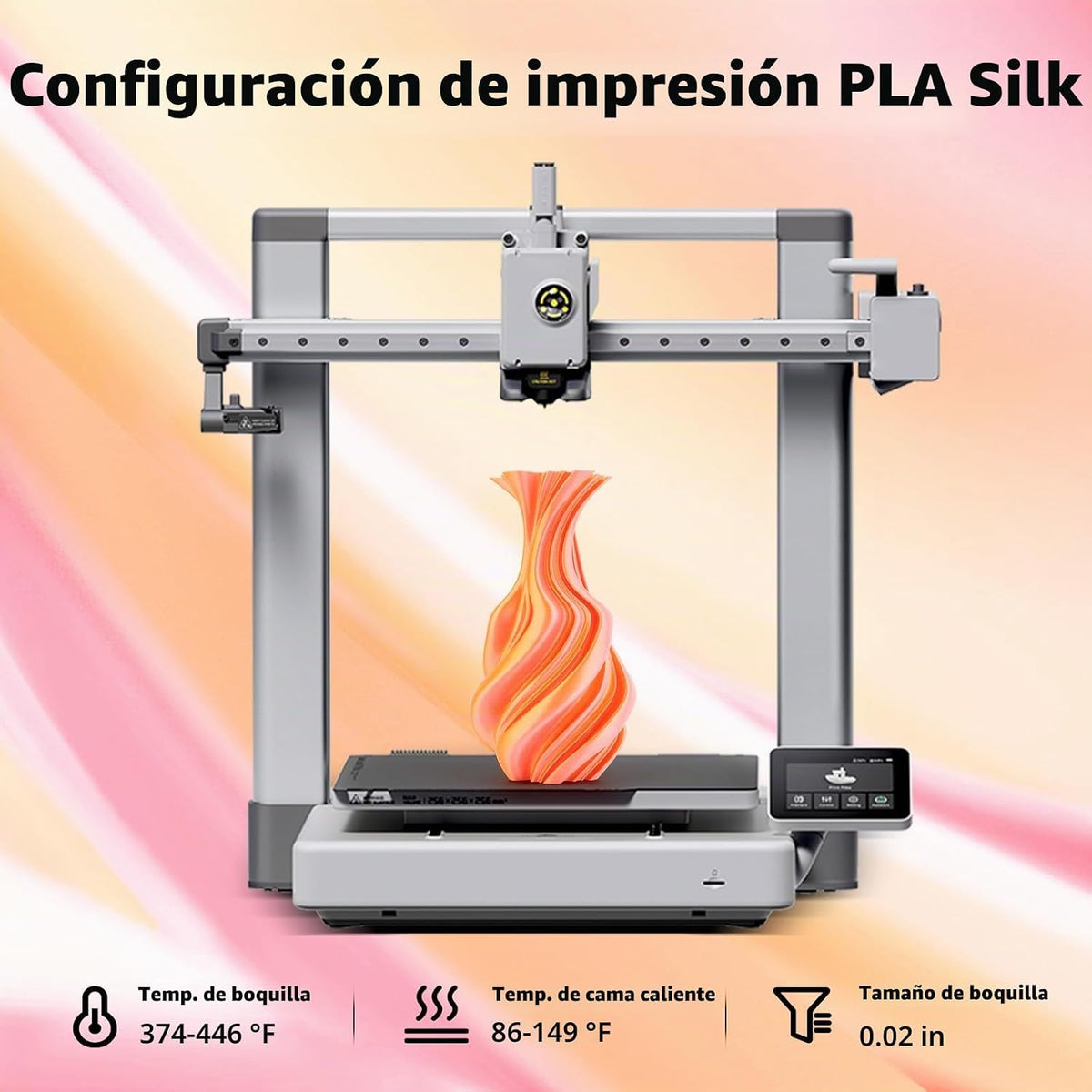 AMOLEN - Filamento de impresora 3D de seda PLA, PLA de dos colores...