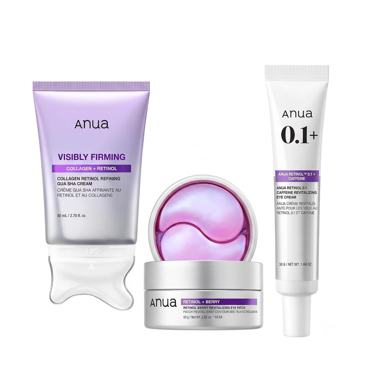 ANUA Retinol Trio | Máscara de ojos para ojos hinchados, ojeras y l...