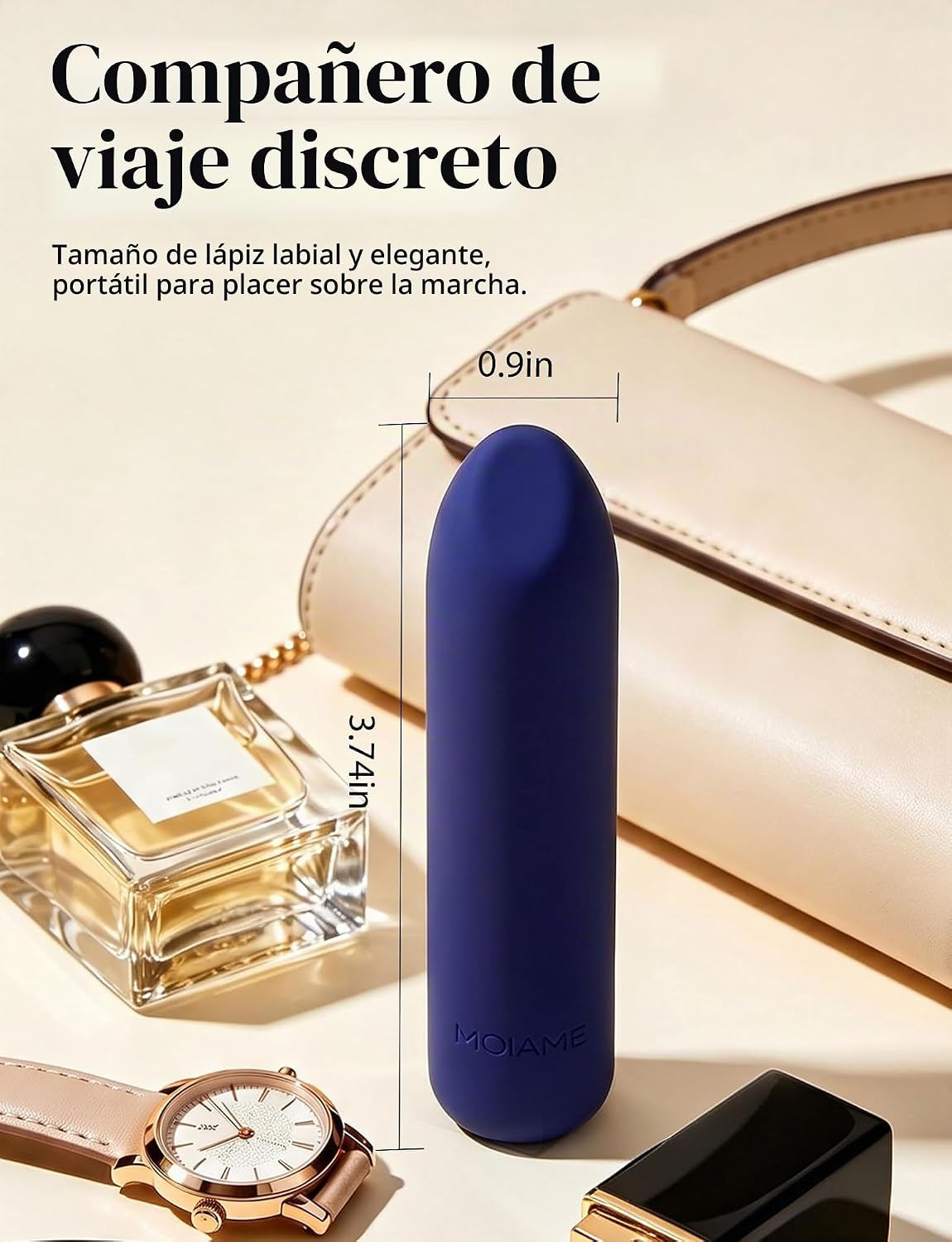 Vibrador pequeño tipo bala para mujeres: vibrador mini impermeable...