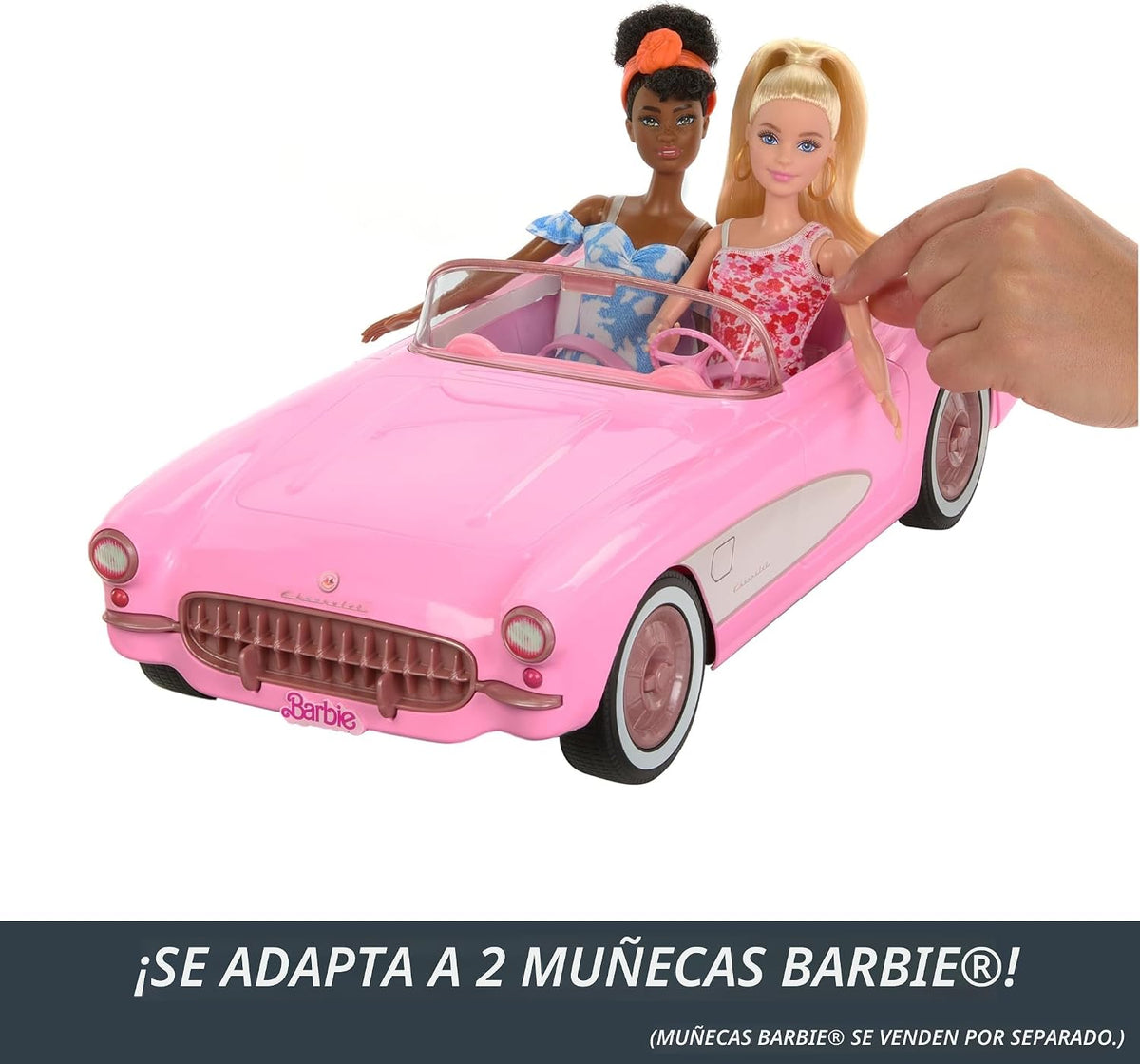 Hot Wheels Barbie RC Corvette de la película, coche de juguete con...