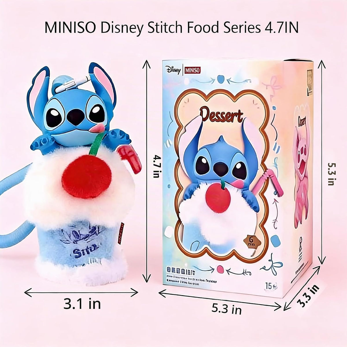 MINISO Disney Stitch Food Vinilo Felpa Caja Ciega - Juguetes para B...