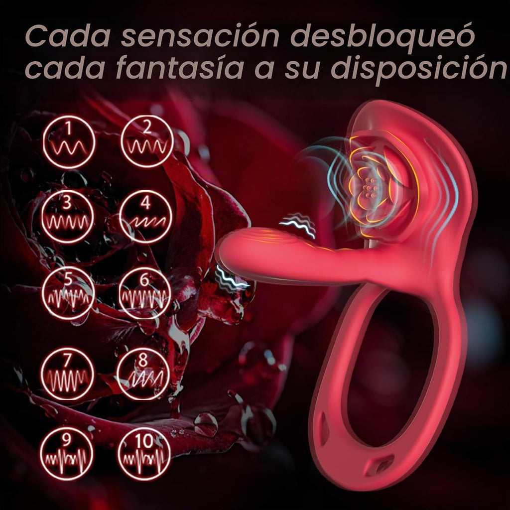 correa en el vibrador vibrador del consolador del punto G de la man...