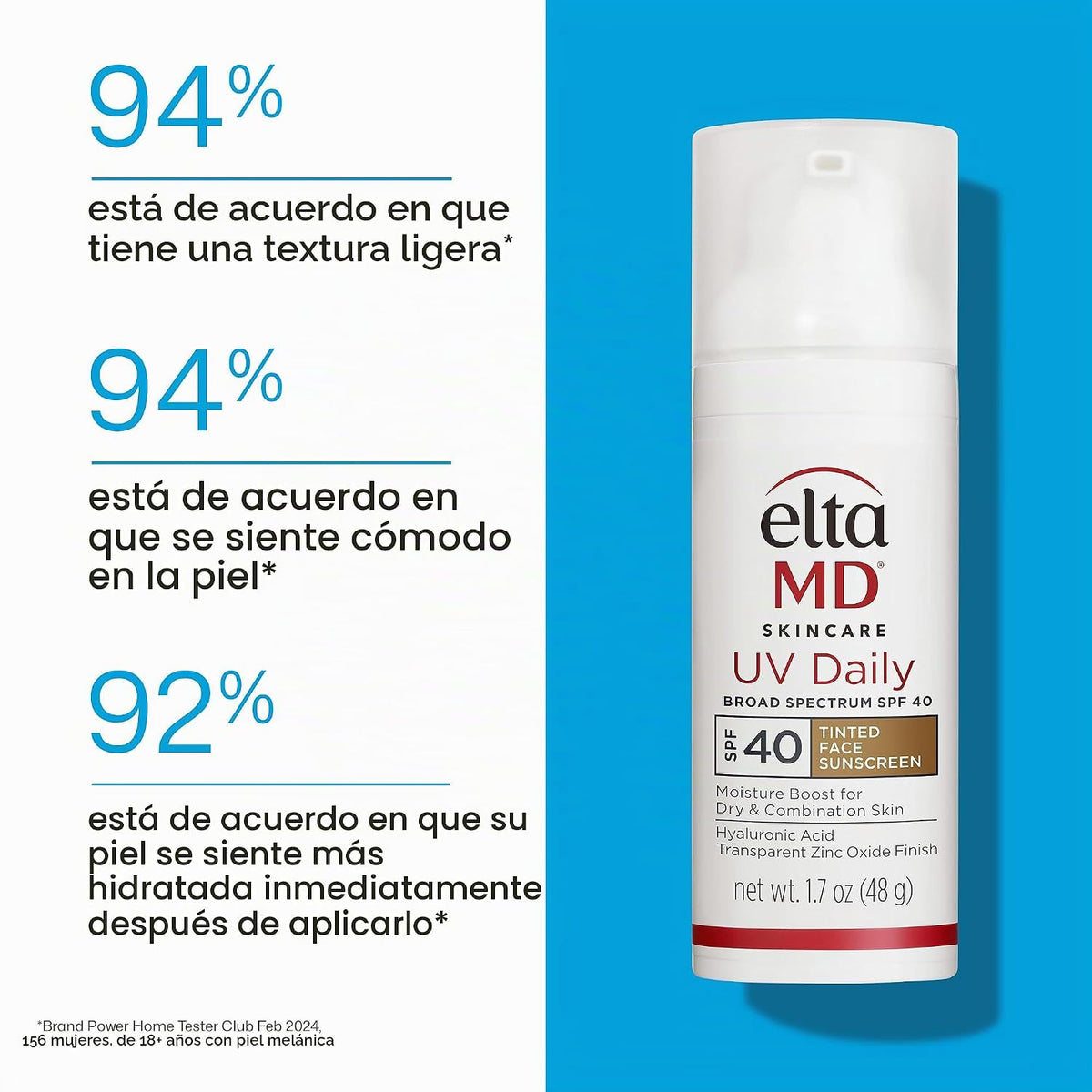 EltaMD Crema hidratante facial UV Diaria SPF 40 | Hidrata y protege...