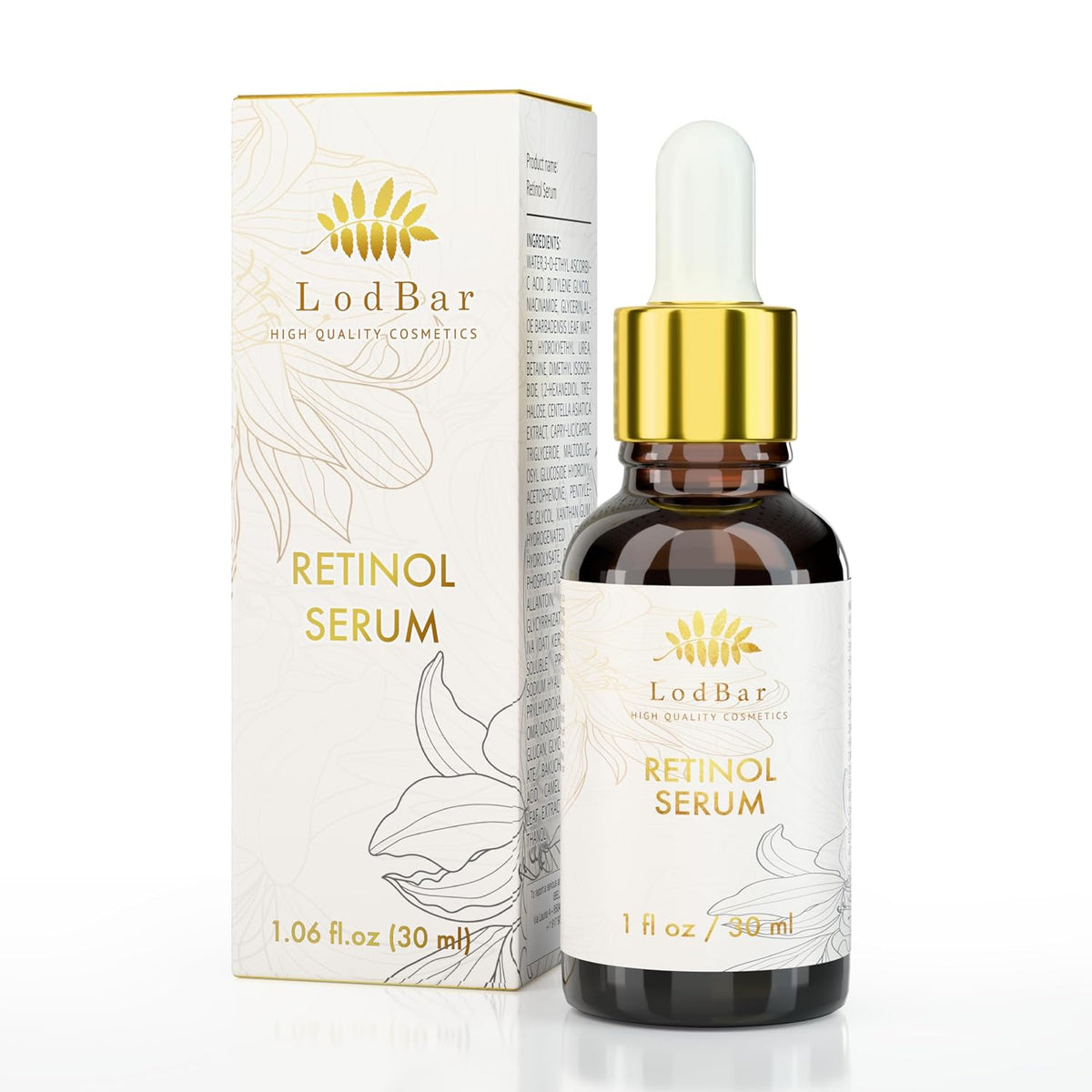 Lodbar Suero de retinol para cara, Bakuchiol Retinol Rejuvenation A...