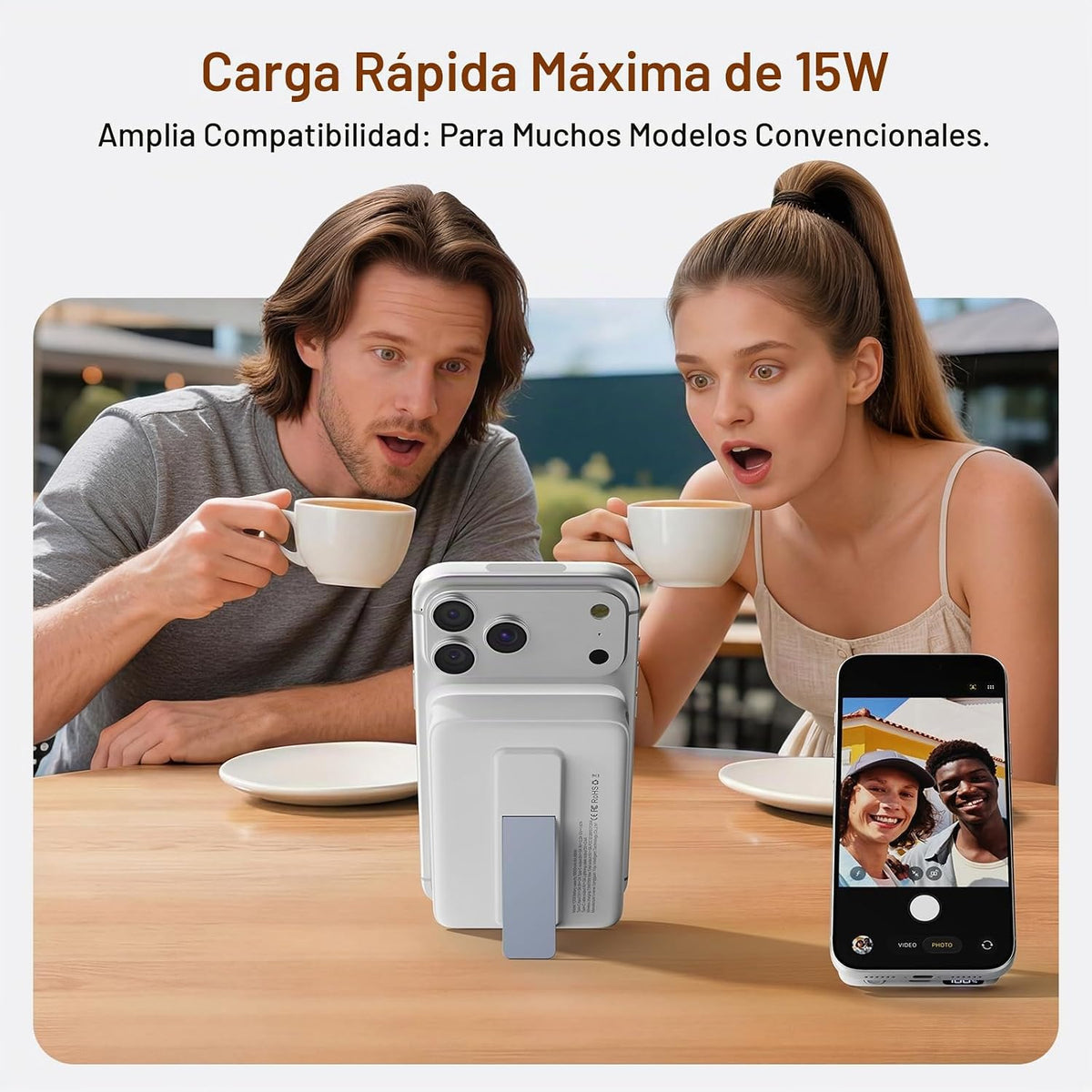 Cargador portátil magnético 10000mAh, banco de energía 22.5W con ca...